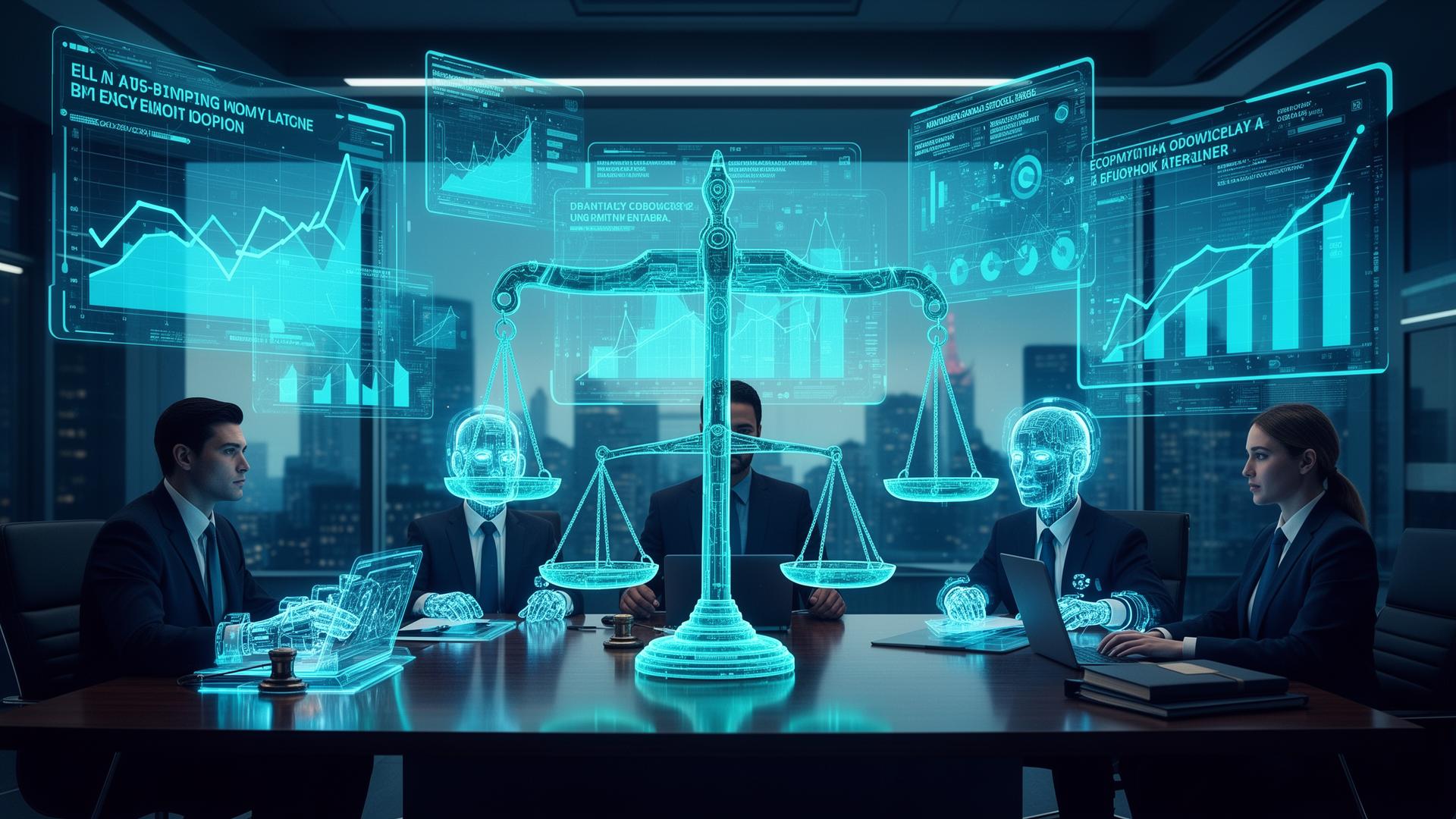 IA transformando la fuerza laboral legal con visualizaciones de datos económicos